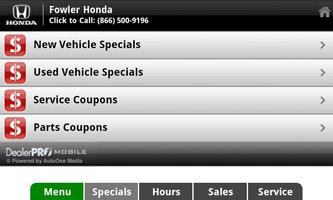 Fowler Honda capture d'écran 3