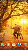 Love In Autumn Live Wallpaper Affiche