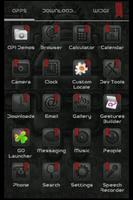 Black Android Apex/Go Theme تصوير الشاشة 2