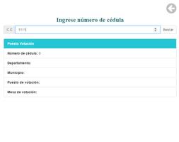 Consulta puestos de votacion screenshot 1