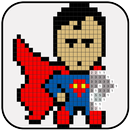 Superheld Coloring: Farbe nach Nummer APK