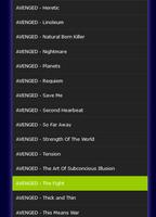 All Songs AVENGED Sevenfold Mp3 captura de pantalla 1