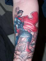 Superhero Tattoos WP Affiche