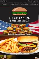 Recetas de hamburguesas plakat