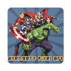 ikon Avengers Pixel Art Coloring by Number