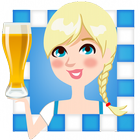 Октоберфест Официантка игры иконка