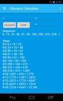 Fibonacci Calculator capture d'écran 1