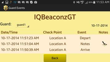 IQBeaconz Guard Tour स्क्रीनशॉट 2