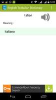 English To Italian Dictionary 海報