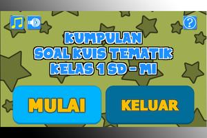 Kumpulan Soal Kuis Tematik Kelas 1 SD - MI Affiche