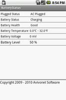 BatteryStatus capture d'écran 1