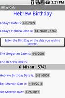 Hebrew Birth Date Cartaz