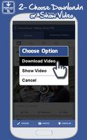 Fast Facebook Video Downloader capture d'écran 1