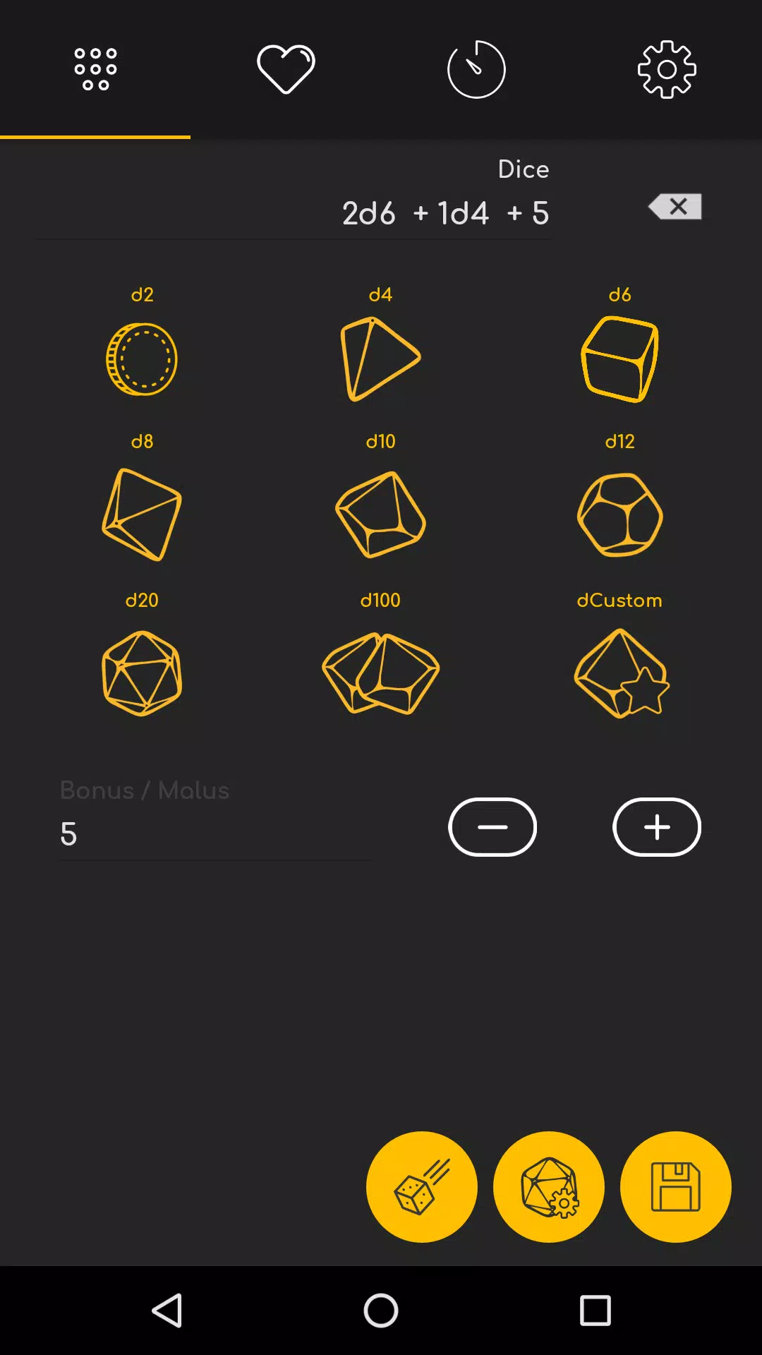 D20 - Dice Roller for Android - APK Download