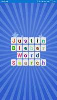 Justin Bieber Word Search Affiche