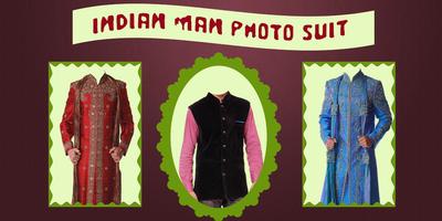 Indian Man Photo Suit Affiche