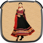 Indian Woman Dress Photo Suit Zeichen