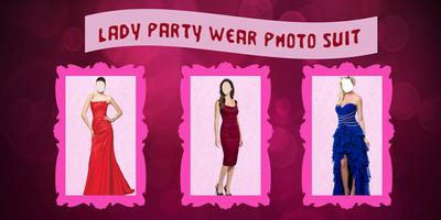 Lady Party Wear Photo Suit Affiche