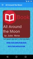 All Around the Moon by Verne plakat