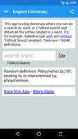 English Dictionary capture d'écran 3