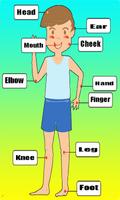 Learn English Body Parts الملصق