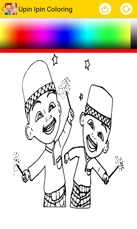 57 Coloring Upin Ipin  Latest Free