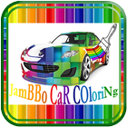 Color Cars and car drawing game icône