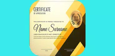 Award Certificate Maker app