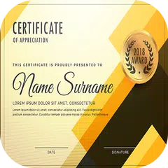 Award Certificate Maker app