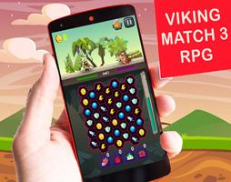 Viking Gems: Match 3 RPG Puzzles Blast Affiche
