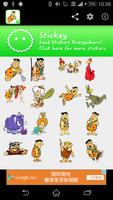 Stickey The Flintstones poster