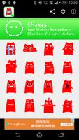 Stickey Red Cat poster