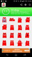 برنامه‌نما Stickey Red Cat عکس از صفحه