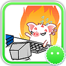 Stickey White Black Pig APK