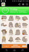 Stickey Pusheen The Cat ポスター