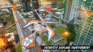 Future Airplane Robot Transformation Wars capture d'écran 1