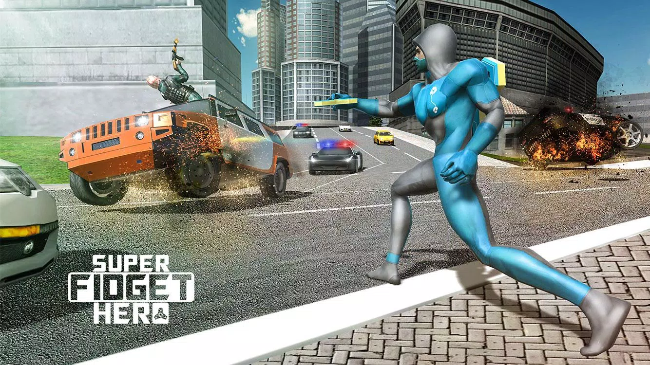 Fidget Spinner Flying Superhero Game – City Battle APK for Android Download