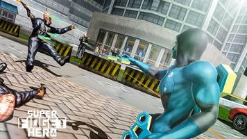 Fidget Spinner Flying Superhero Game - City Battle imagem de tela 1