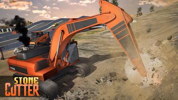 Sand Excavator Crane Simulator 3D – Stone Cutter poster