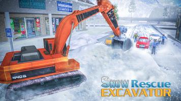 Grua de escavadeira de resgate de neve PRO Cartaz