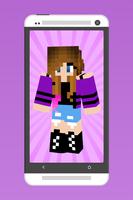 Awesome Girl Skins for MC Poster