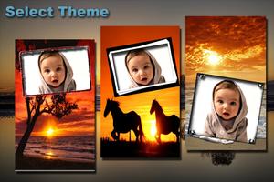 Sunset Photo Frame Affiche