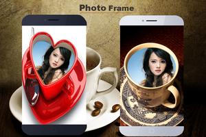 Coffee Cup Photo Frame Poster