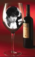 Wine Glass Photo Frame poster