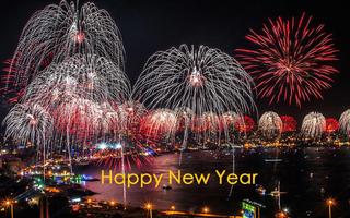 New Year Fireworks Wallpaper Ekran Görüntüsü 1