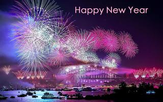 New Year Fireworks Wallpaper تصوير الشاشة 2