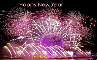 New Year Fireworks Wallpaper syot layar 3