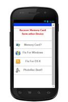 Memory Card Recover capture d'écran 1