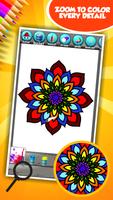 برنامه‌نما Flower Mandala Coloring Book عکس از صفحه