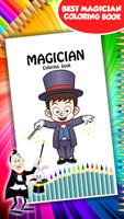 Livre de coloriage magicien Affiche